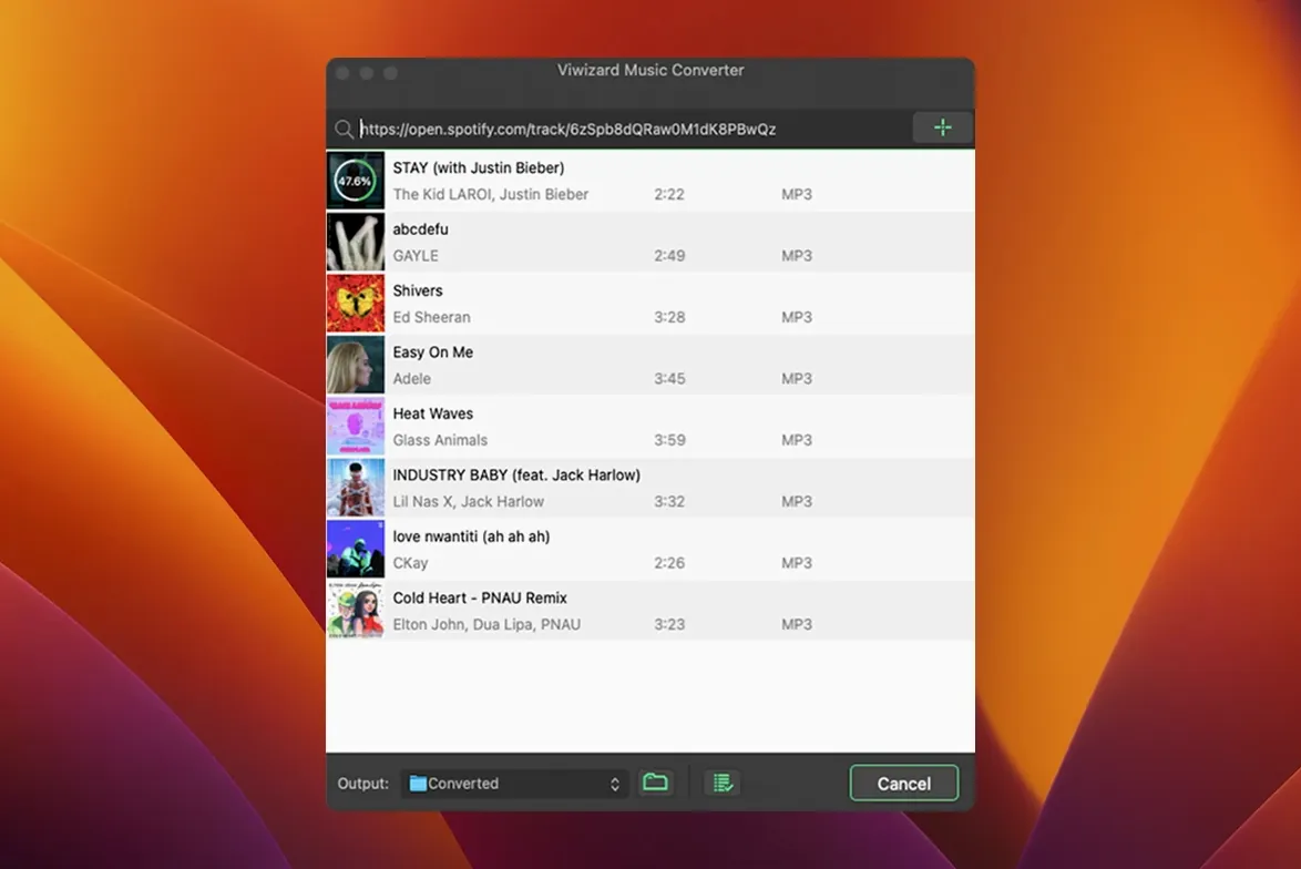 ViWizard Spotify Music Converter: slide 3 of 3 ViWizard Spotify Music Converter example 3