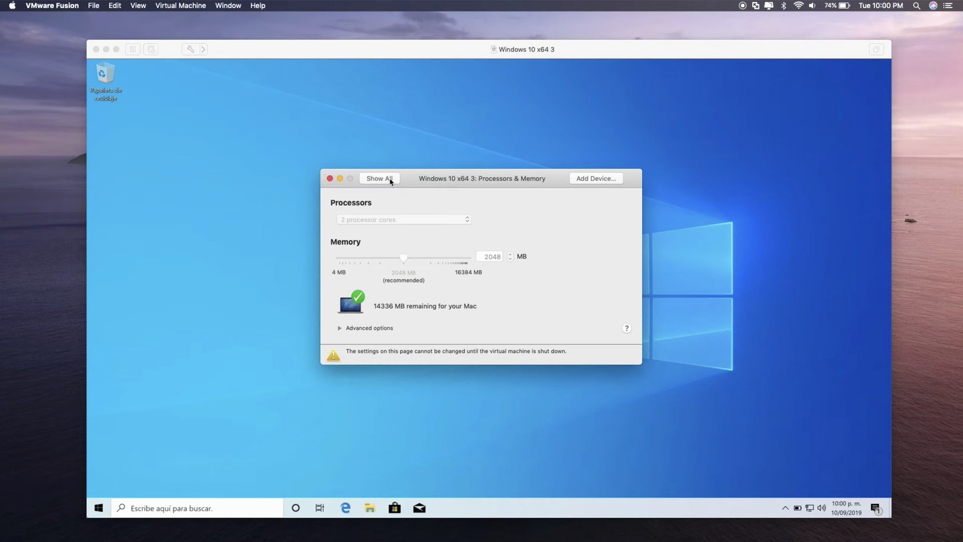 VMware Fusion Pro — frame 3 VMware Fusion Pro tools, view 3