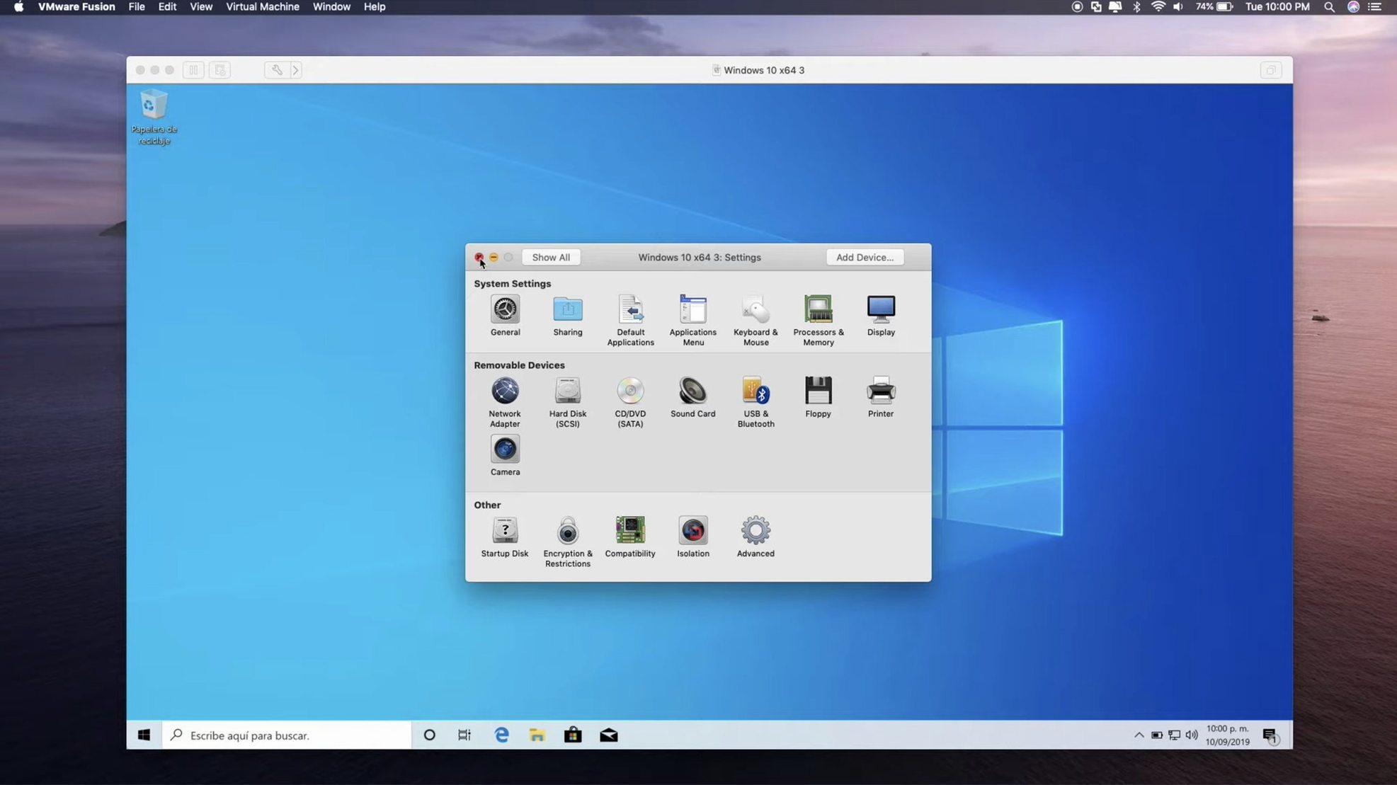 VMware Fusion Pro — frame 4 VMware Fusion Pro tools, view 4