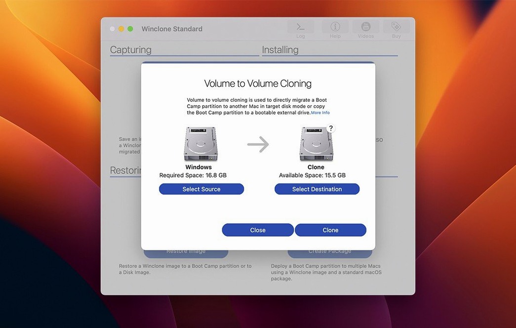 Winclone Pro: slide 2 of 3 Winclone Pro example 2