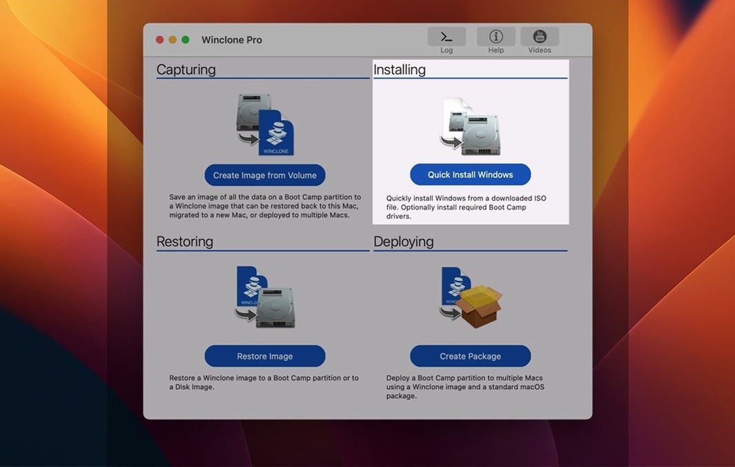 Winclone Pro: slide 3 of 3 Winclone Pro example 3