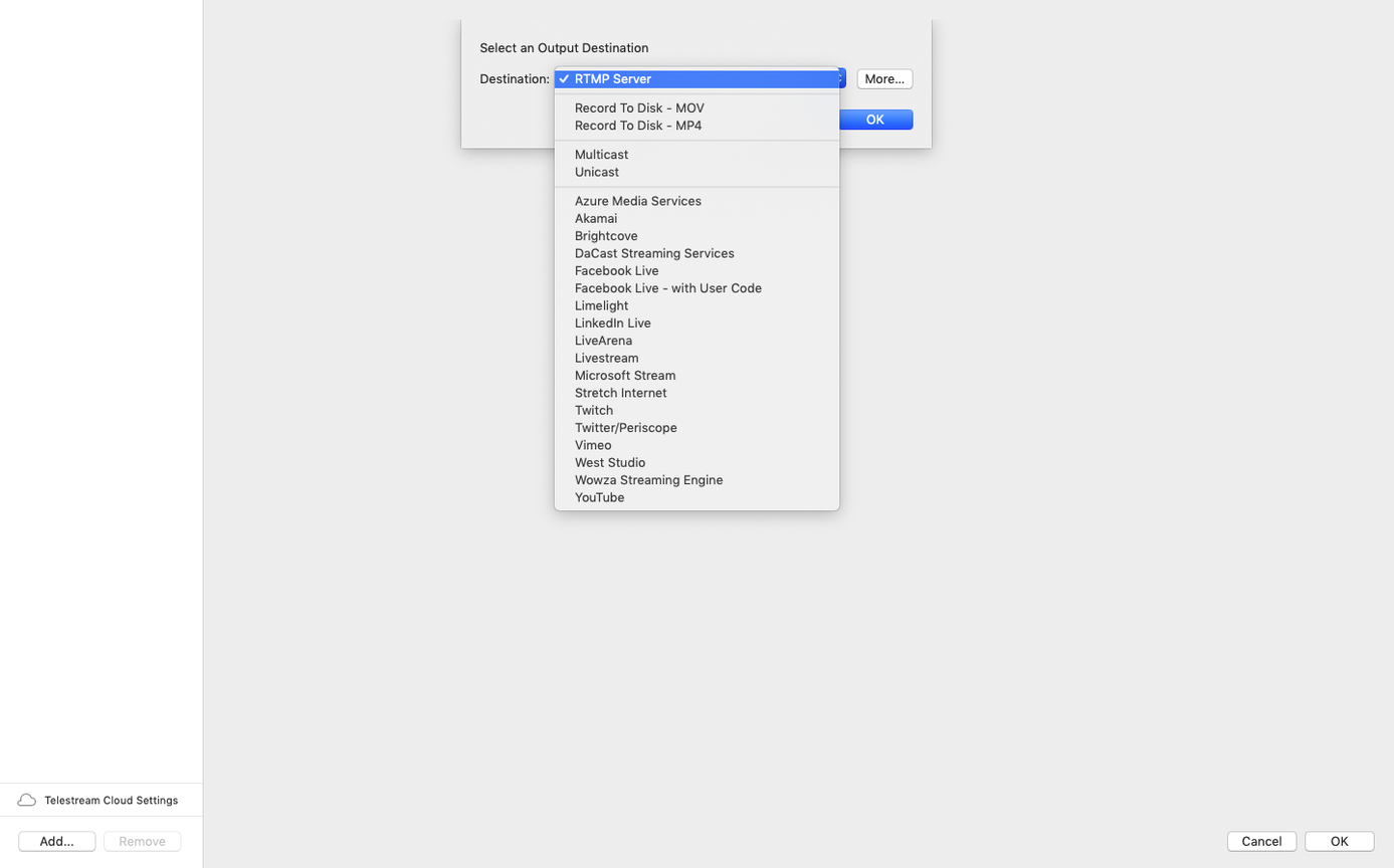Wirecast Pro — frame 3 Wirecast Pro tools, view 3