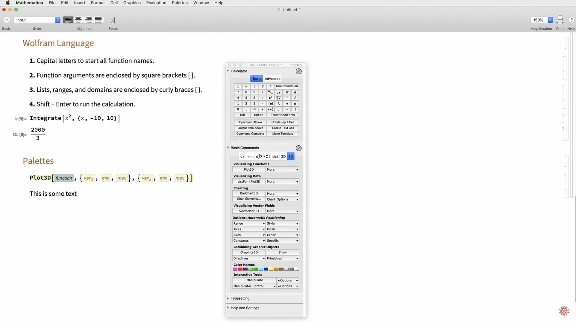 Wolfram Mathematica — frame 3 Wolfram Mathematica tools, view 3