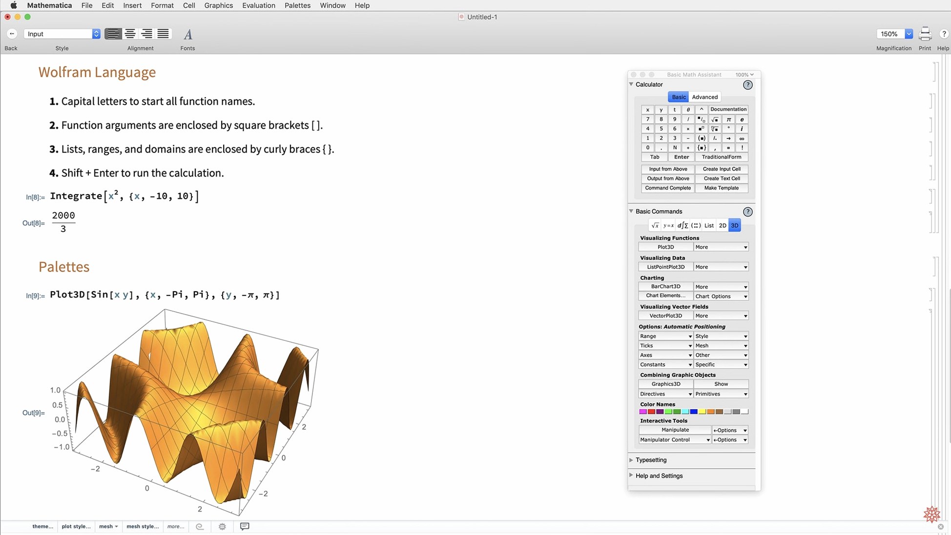 Wolfram Mathematica — frame 4 Wolfram Mathematica tools, view 4