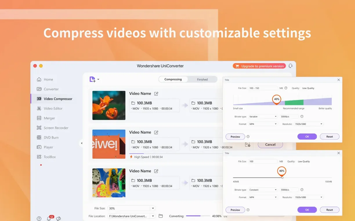 Wondershare UniConverter — frame 4 Wondershare UniConverter tools, view 4