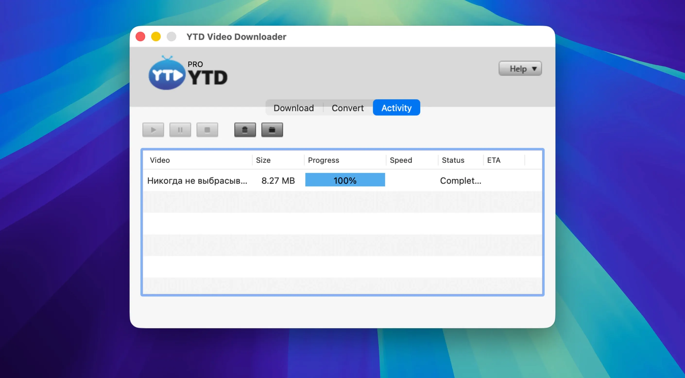 YTD Video Downloader PRO: slide 3 of 3 YTD Video Downloader PRO example 3